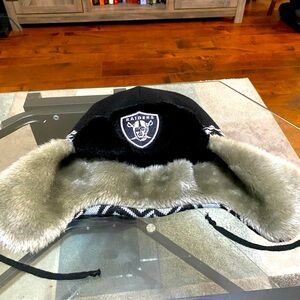 New Era Raiders Knit Trapper Hat